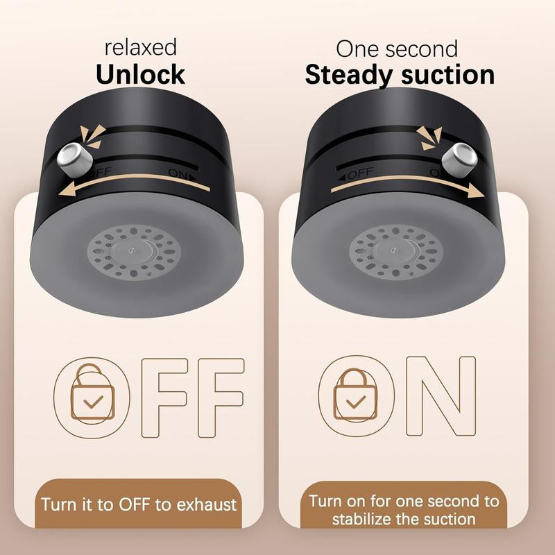 Vacuum Magnetic Suction Phone Holder, 2025 New Magnetic Suction Phone Mount, Foldable Portable Double-Sided Vacuum Magnetic Adsorption Adjustable Mobile Phone Holder