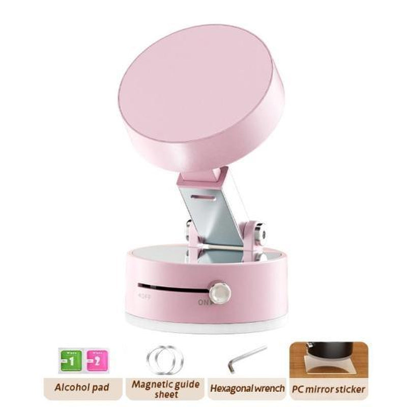 Vacuum Magnetic Suction Phone Holder, 2025 New Magnetic Suction Phone Mount, Foldable Portable Double-Sided Vacuum Magnetic Adsorption Adjustable Mobile Phone Holder